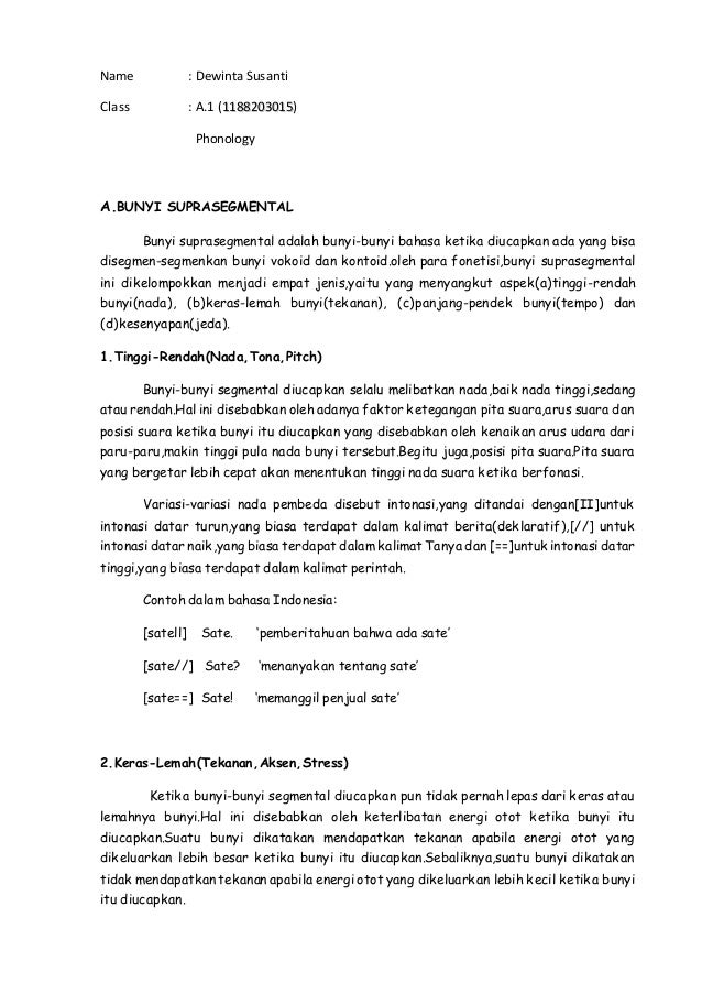 Tugas Phonology By Dewinta Susanti