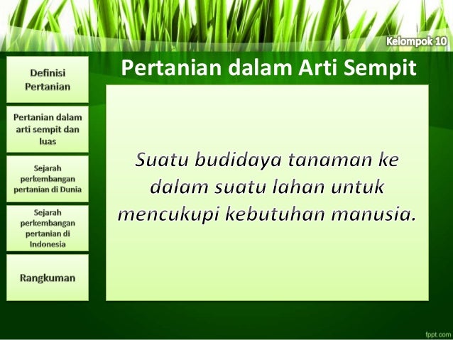 Pengertian Pertanian Dan Sejarah Perkembangan Pertanian