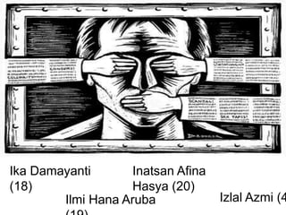 Ika Damayanti
(18)
Ilmi Hana Aruba
Inatsan Afina
Hasya (20)
Izlal Azmi (4
 