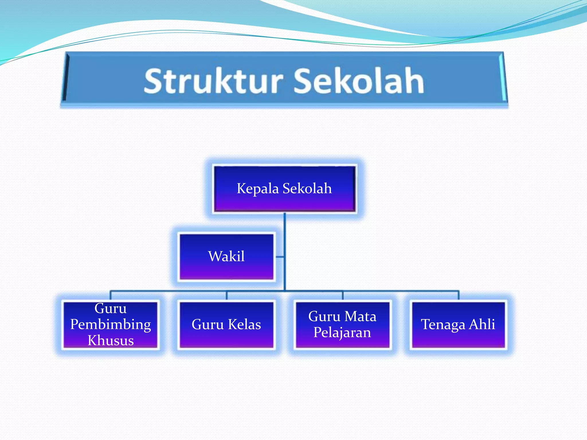 Kepala Sekolah
Guru
Pembimbing
Khusus
Guru Kelas
Guru Mata
Pelajaran
Tenaga Ahli
Wakil