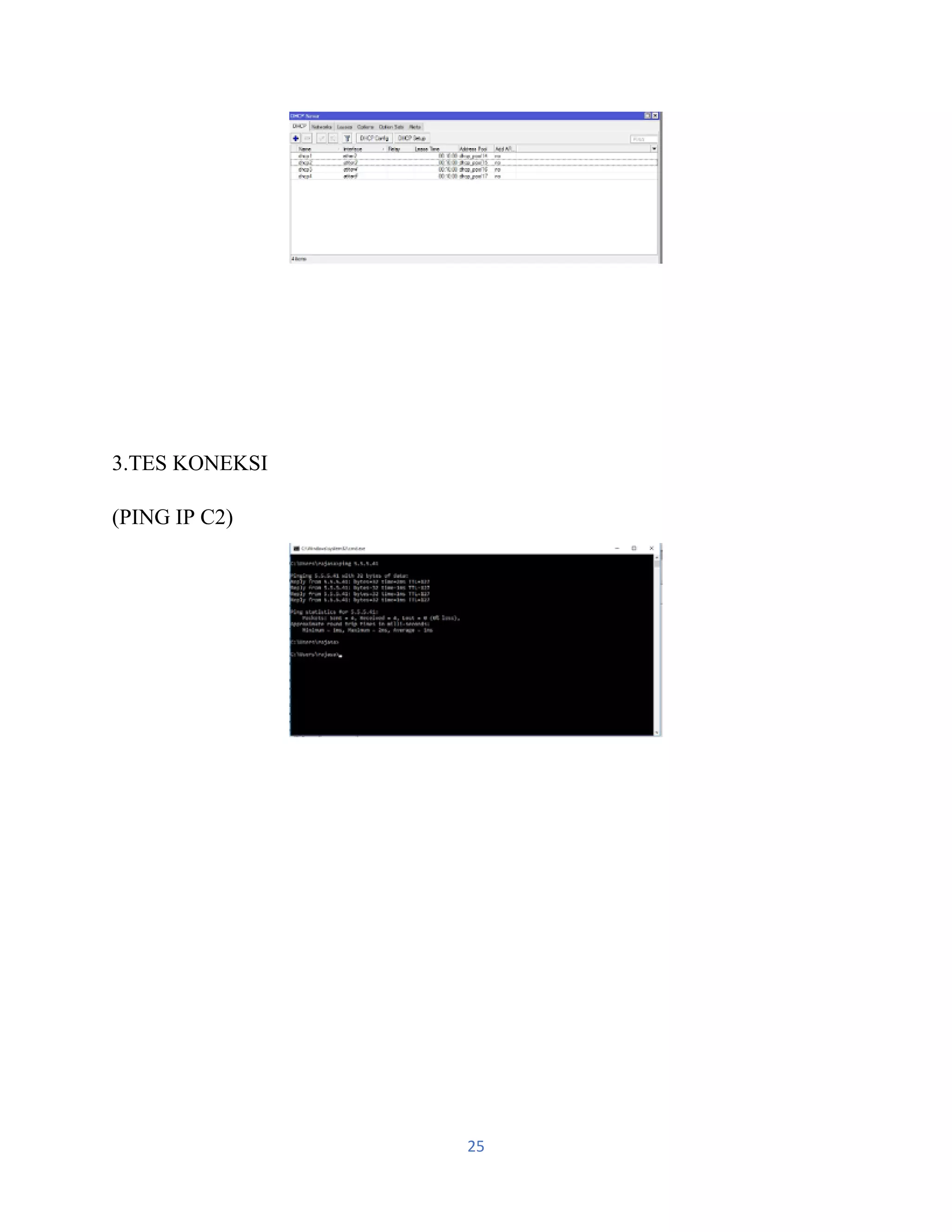 25
3.TES KONEKSI
(PING IP C2)
 