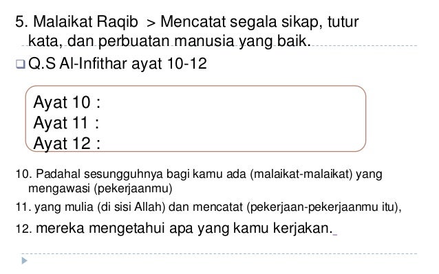 Tugas Presentasi Pai Malaikat