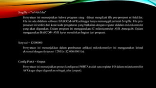 Program Baskom avr sederhana | PPTX
