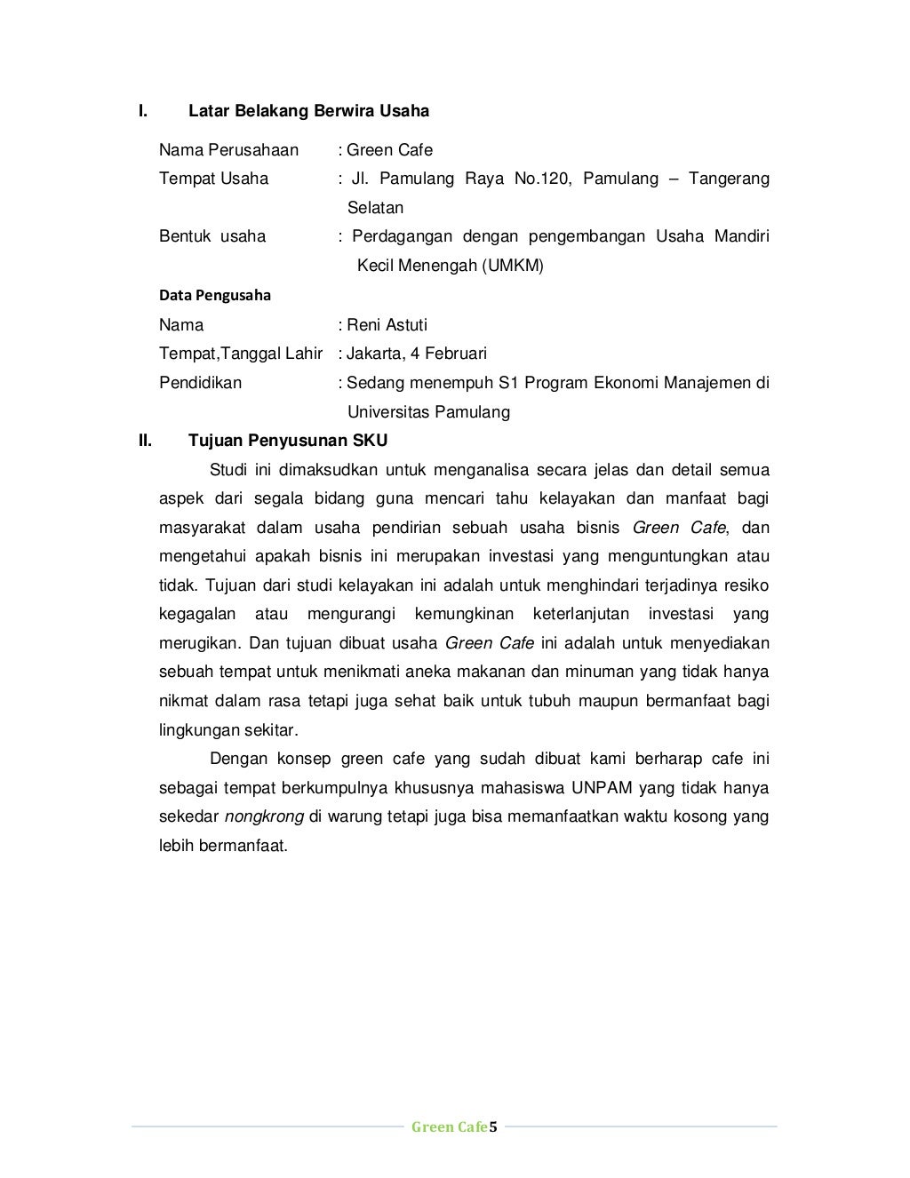 Tugas Proposal Usaha Tugas Proposal Usaha