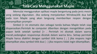 Geogebra dan Maple | PPTX