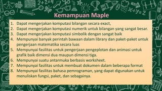 Geogebra dan Maple | PPTX