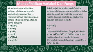 Geogebra dan Maple | PPTX