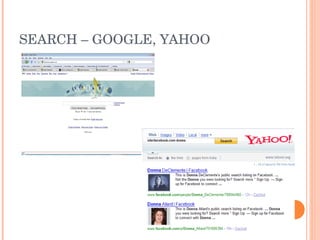 SEARCH – GOOGLE, YAHOO 