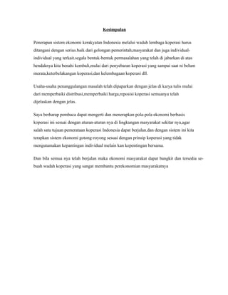 Tugas rangkuman koperasi harits