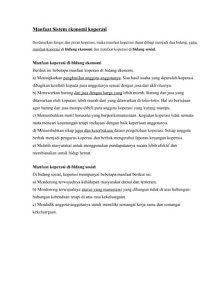 Tugas rangkuman koperasi harits