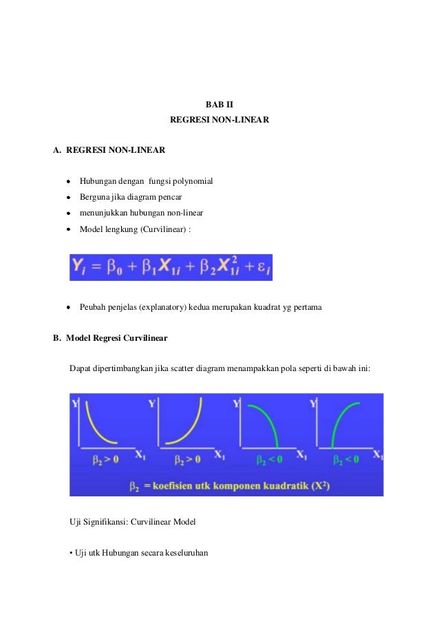 Tugas regresi linear dan non linier Tugas regresi linear dan non linier