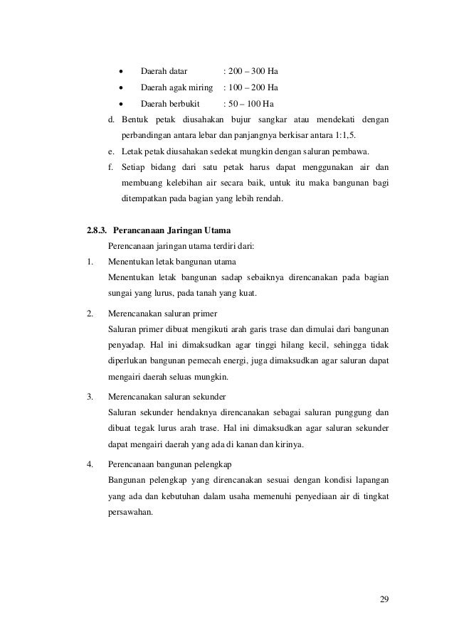 Tugas Besar Rekayasa Irigasi Ii