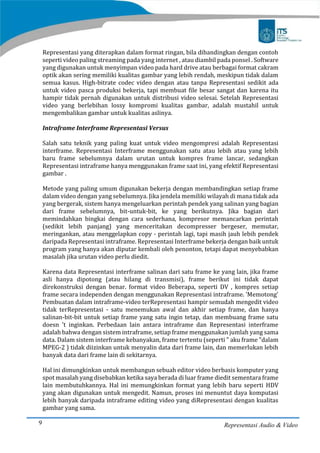 Contoh Representasi Tugas representasi audio dan video | PDF