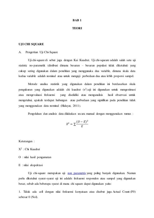 Tugas Resume Korelasi Chi Square