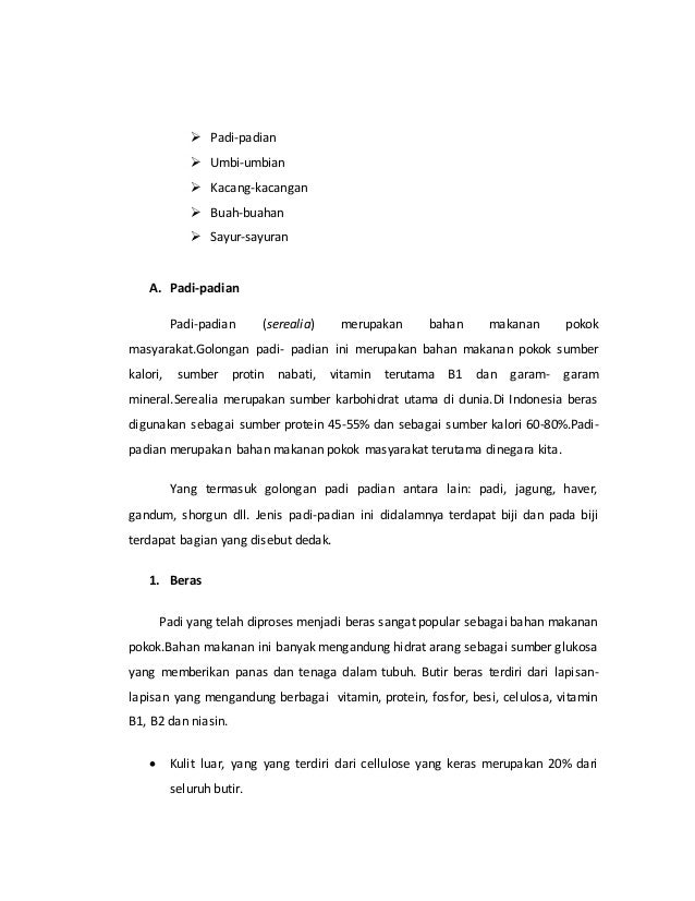 Pengetahuan Bahan Makanan 1 Dunia Sekolah