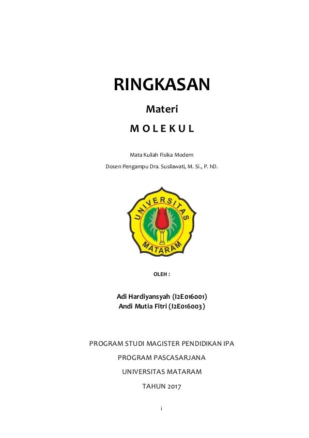 Soal Dan Pembahasan Materi Tentang Molekul Dan Interaksinya