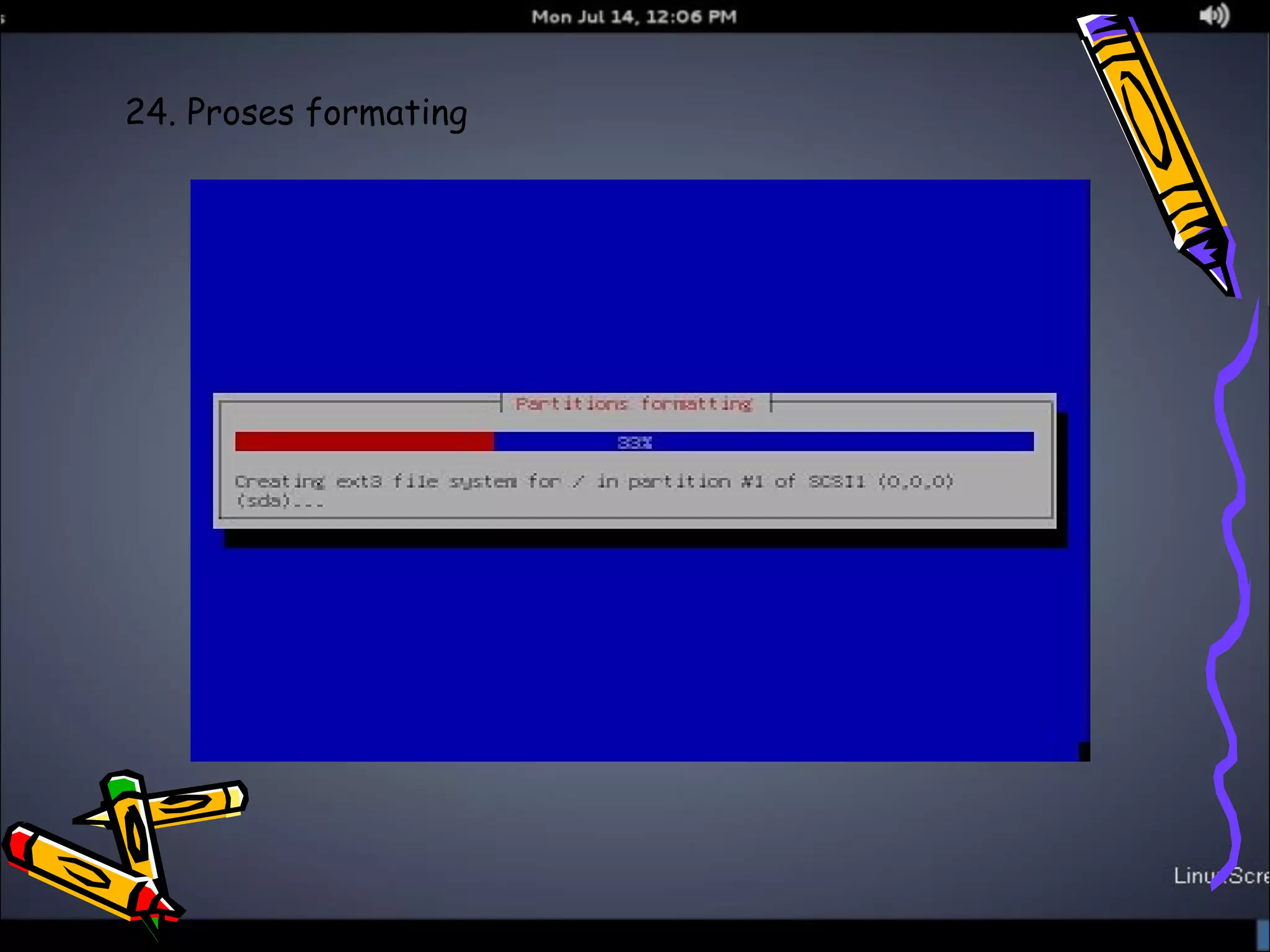 24. Proses formating 
 
