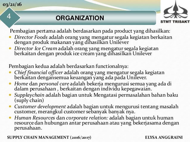 Tugas Scm Unilever Ppt