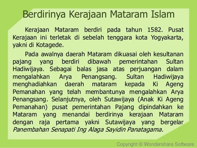 Kerajaan Mataram Islam