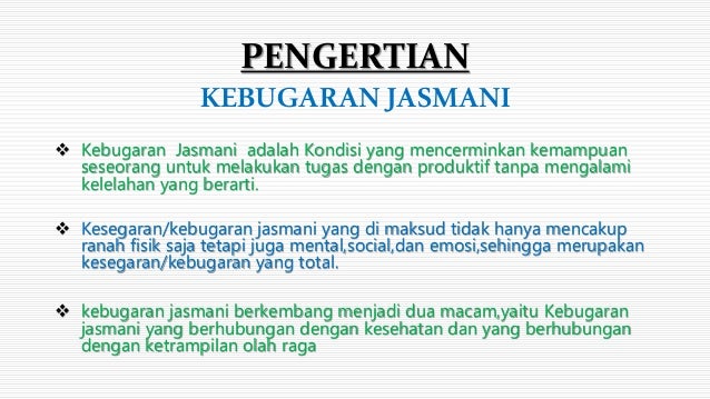 Tugas Sekolah Kebugaran Jasmani