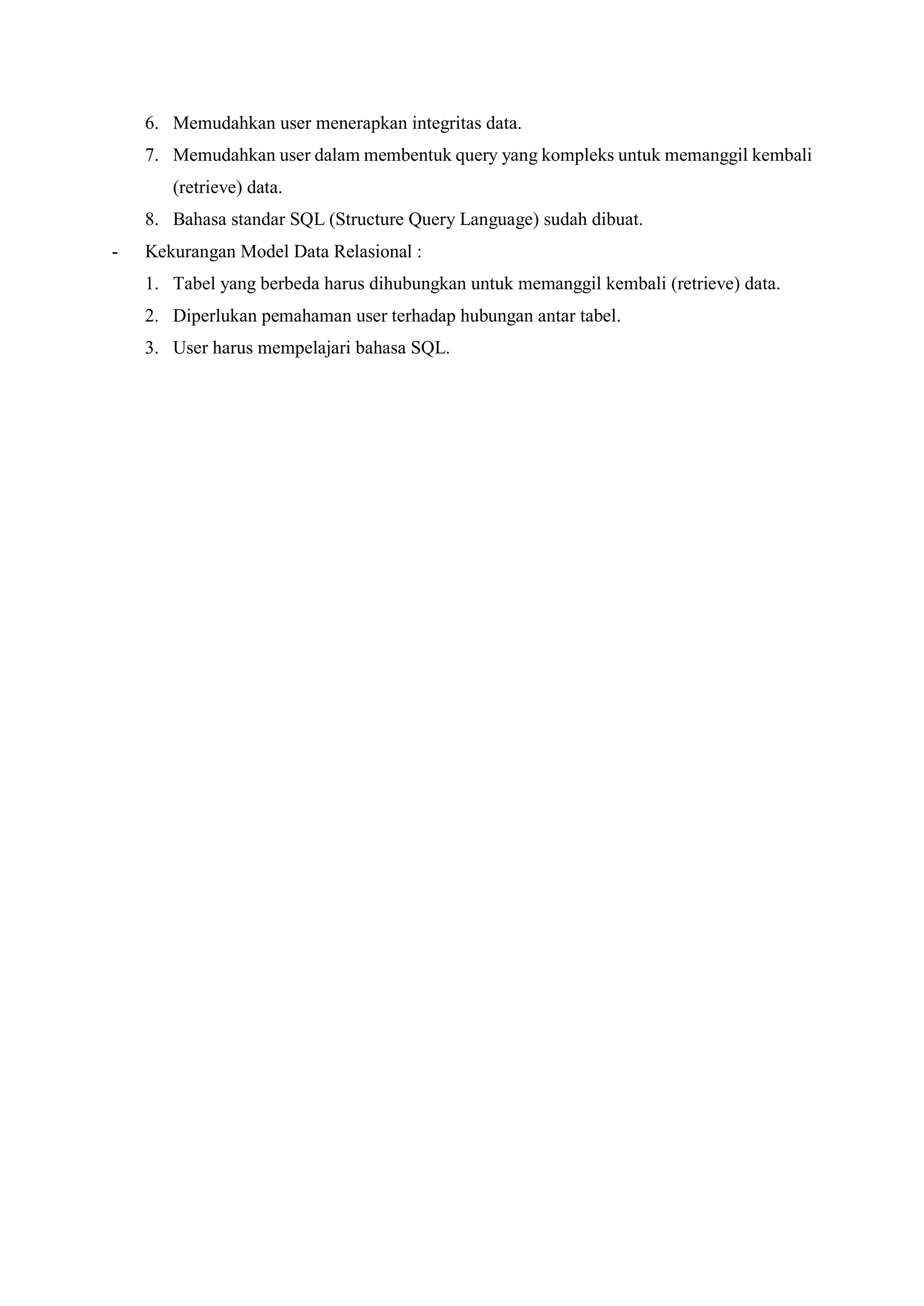 Tugas sia konsep basis data rasional | PDF