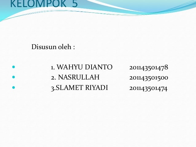 Tugas si kelompok 5
