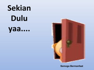 Sekian
Dulu
yaa....

Semoga Bermanfaat

 