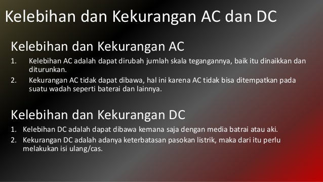 Kenapa Komputer Menggunakan Arus Dc