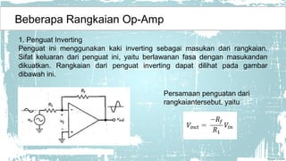 Pengertian Amplifier dan Op - Amp | PPT