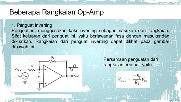 Pengertian Amplifier Dan Op Amp