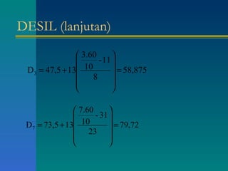DESIL (lanjutan) 