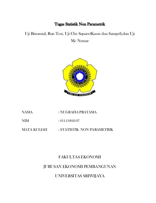 Tugas Statistik Non Parametrik