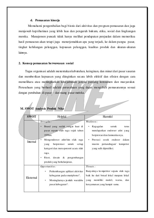 Tugas Strategi Pemasaran Nike Inc