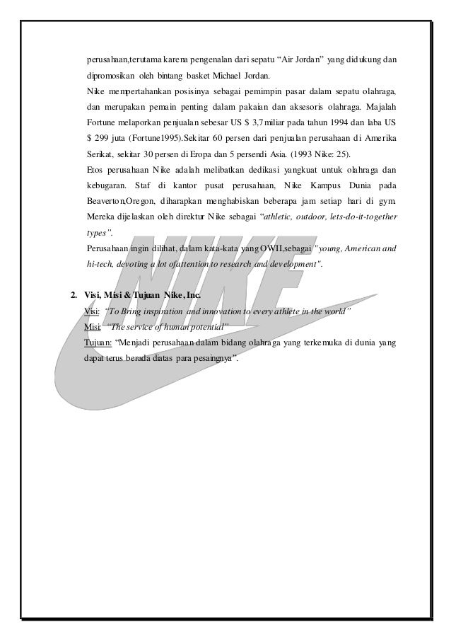 Tugas Strategi Pemasaran Nike Inc
