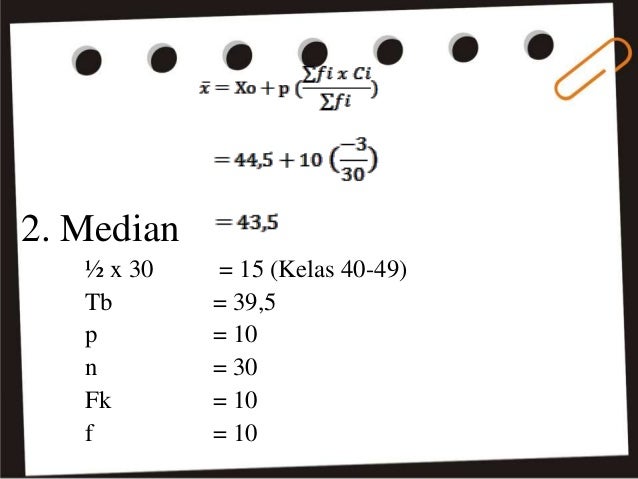 Contoh soal mean median modus kuartil desil persentil