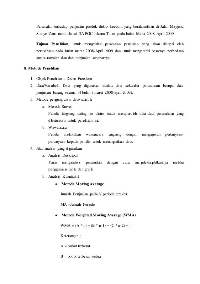 Tugas Teknik Proyeksi Bisnis 2015