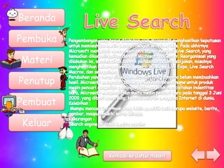 Beranda

Pembuka

Materi

Penutup

Pembuat

Keluar
 