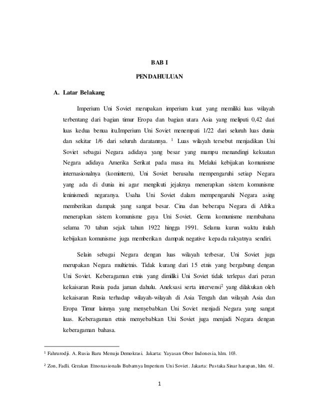 Makalah Sejarah Runtuhnya Uni Soviet