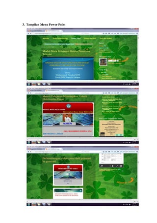 3. Tampilan Menu Power Point
 