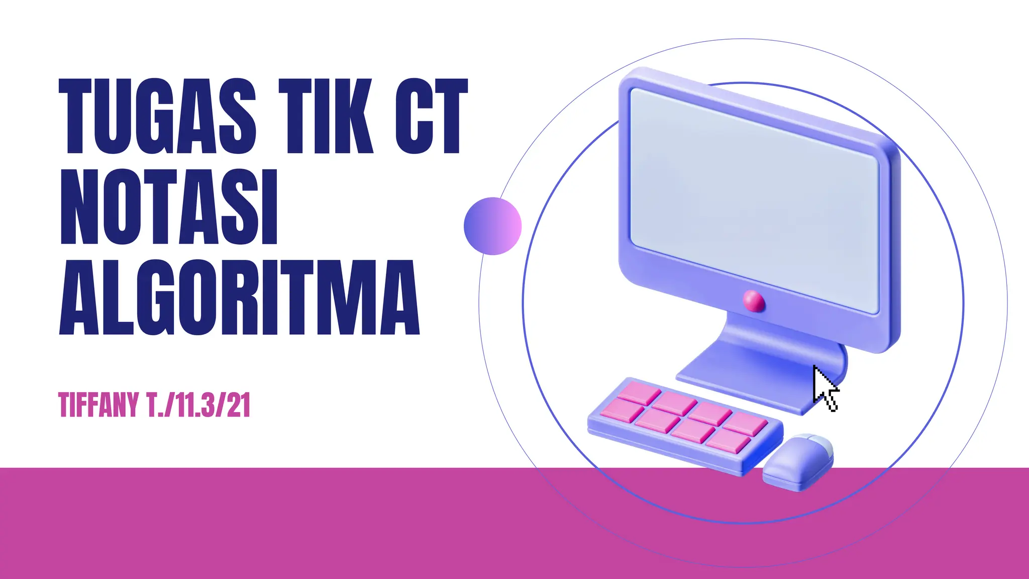TUGAS TIK CT
NOTASI
ALGORITMA
TIFFANY T./11.3/21