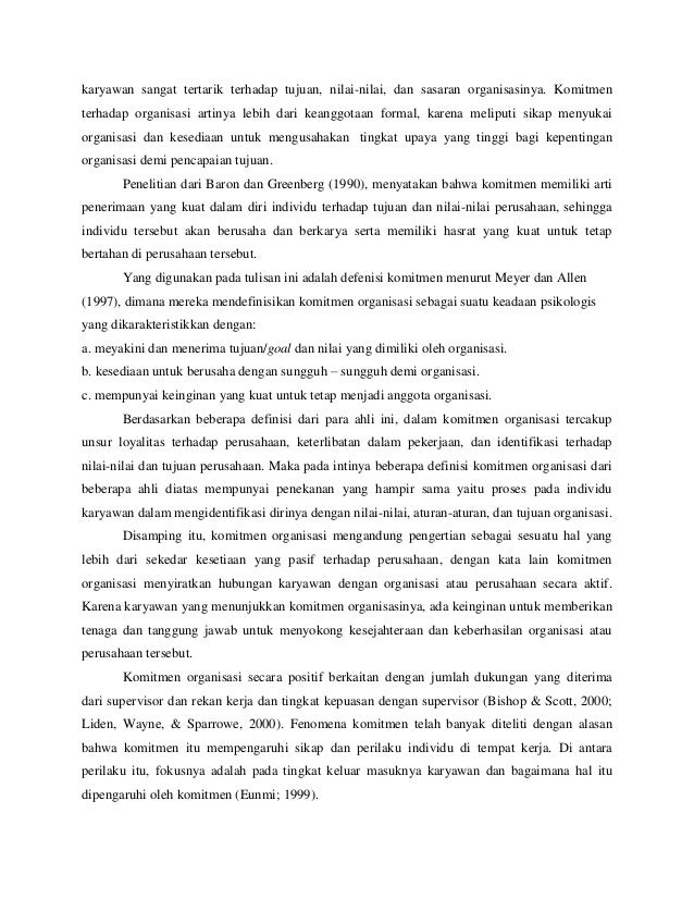 analisis pengaruh komitmen organisasi dan keterlibatan Penelitian ini bertujuan untuk menguji dan meng-analisis: • pengaruh keterlibatan karyawan terhadap komit- • pengaruh budaya organisasi terhadap komitmen. analisis pengaruh komitmen organisasi dan keterlibatan Penelitian ini bertujuan untuk menguji dan meng-analisis: • pengaruh keterlibatan karyawan terhadap komit- • pengaruh budaya organisasi terhadap komitmen.
