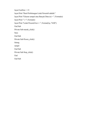 Rumus visual basic | DOC