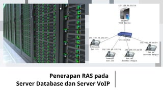 Penerapan RAS pada
Server Database dan Server VoIP
 