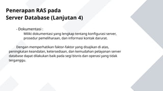 Penerapan RAS pada Server Database dan Server VOIP | PPT