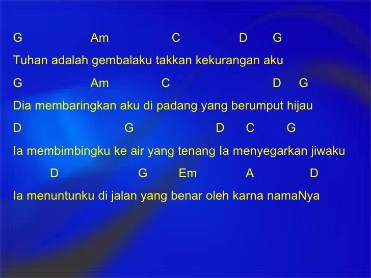 Tuhan Adalah Gembalaku