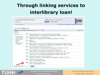 April 2016 University Library, Thomas Hapke
Finding journal articles!
 