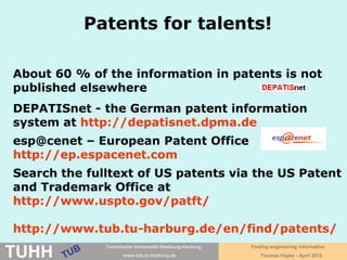 April 2016 University Library, Thomas Hapke
How to get the full text
of this article?
R. Ladenstein, G. Antranikian: Proteins from
hyperthermophiles: Stability and enzymatic catalysis
close to the boiling point of water. Biotechnology of
Extremophiles. 1998, pp. 37 - 85.
Access: Printed in a book located in
the TUHH reading rooms
How found?
 