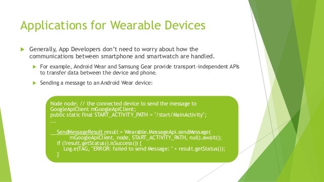 Wireless Communication For Wearable Devices