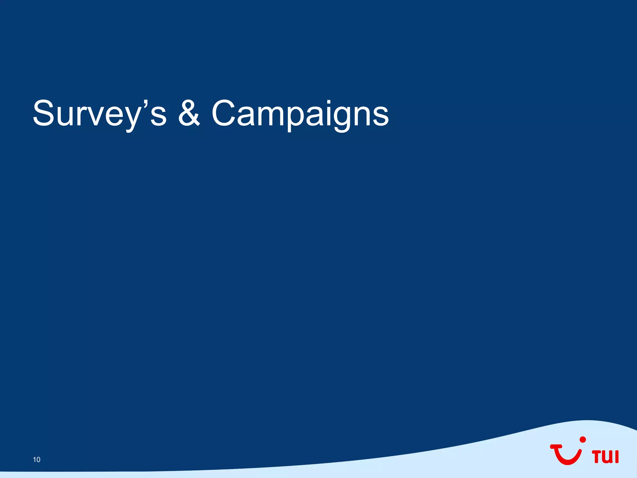 1010
Survey’s & Campaigns
 