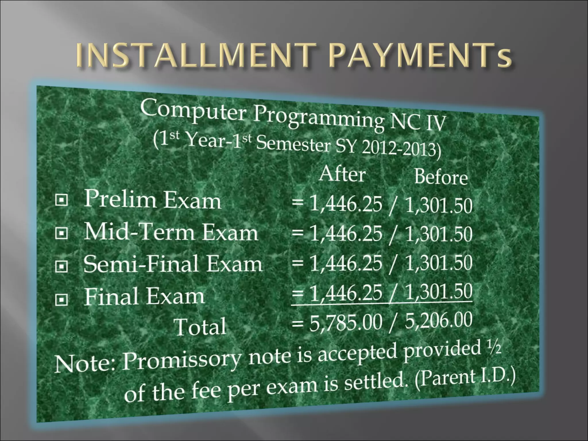 Tuition fee guide sy 2012 2013